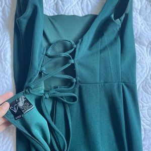 Corset dress with tie back